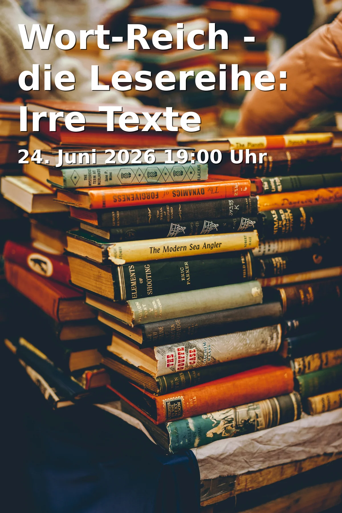 Event: Wort-Reich - die Lesereihe: Irre Texte in Aegis Café, Hafengasse 19, 89073 Ulm on 24. Juni 2026