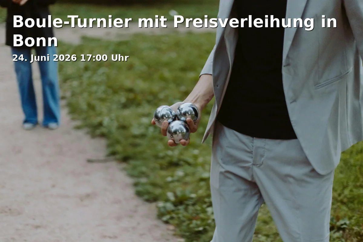 Boule Tournament with Award Ceremony in Bonn