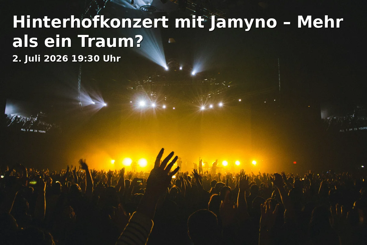 Event: Hinterhofkonzert mit Jamyno – Mehr als ein Traum? in Evangelische Gemeinschaft Fürth, Gebhardtstraße 19, 90762 Fürth on 2. Juli 2026