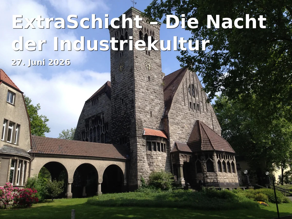 Event: ExtraSchicht – Die Nacht der Industriekultur in Jahrhunderthalle Bochum, An der Jahrhunderthalle 1, 44793 Bochum on 27. Juni 2026