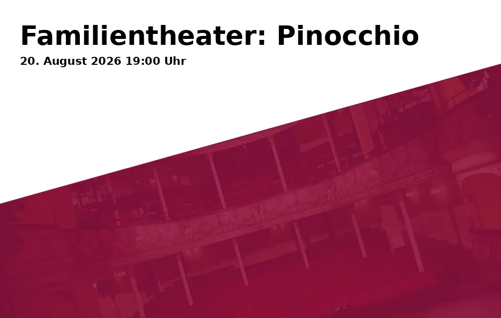 Event: Family Theater: Pinocchio in Salzstadel, Steckengasse 308, 84028 Landshut on 20. August 2026