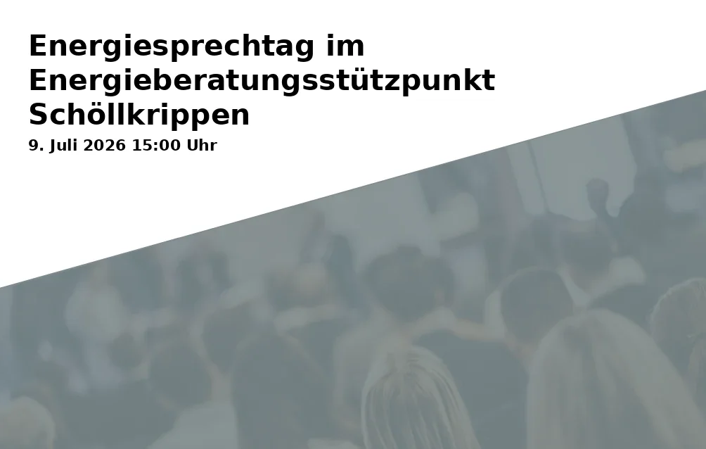 Event: Energiesprechtag im Energieberatungsstützpunkt Schöllkrippen