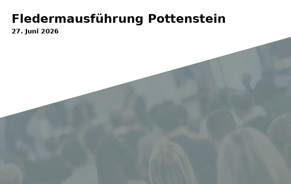 Fledermausführung Pottenstein
