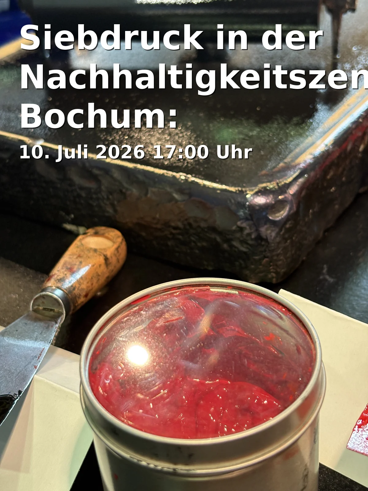 Event: Silk Screening at the Sustainability Center Bochum: Free Participation Format on July 10