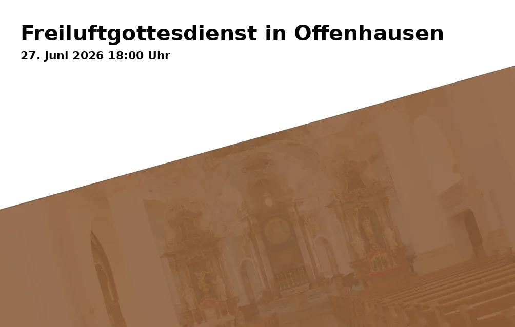 Freiluftgottesdienst in Offenhausen