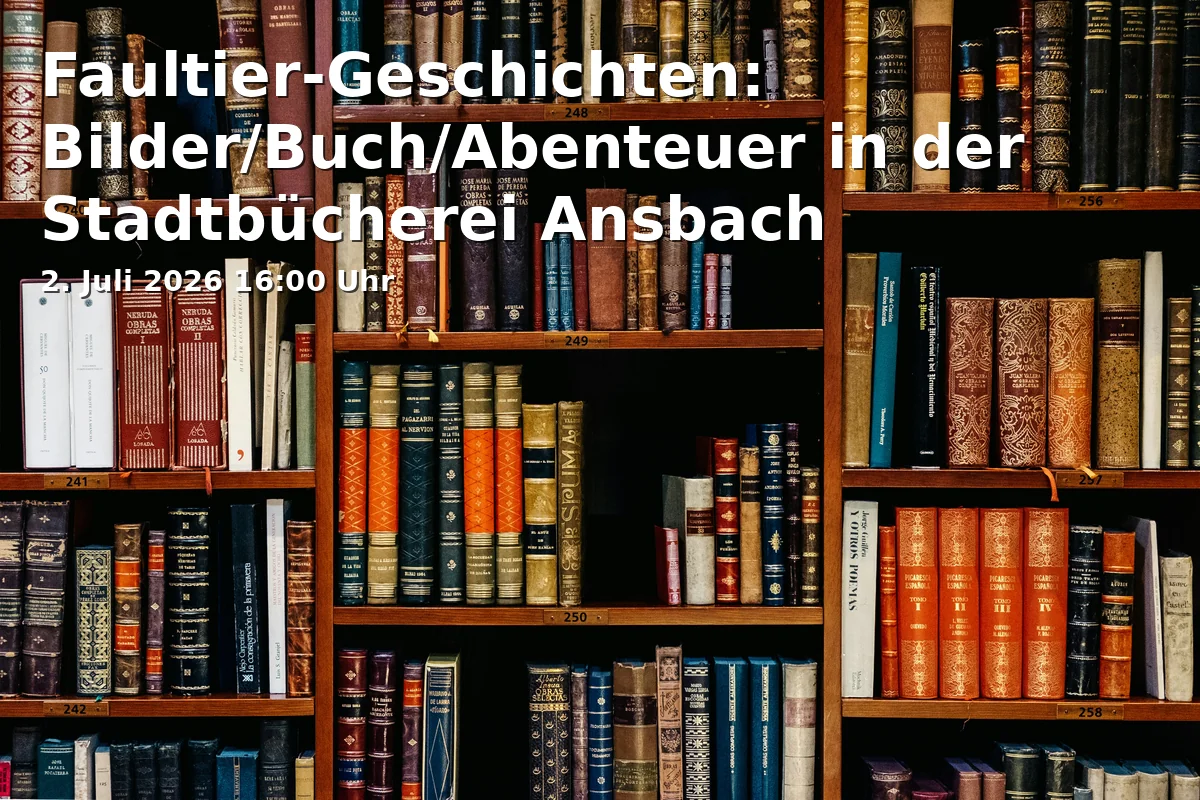 Sloth Stories: Picture/Book/Adventure at the Ansbach City Library