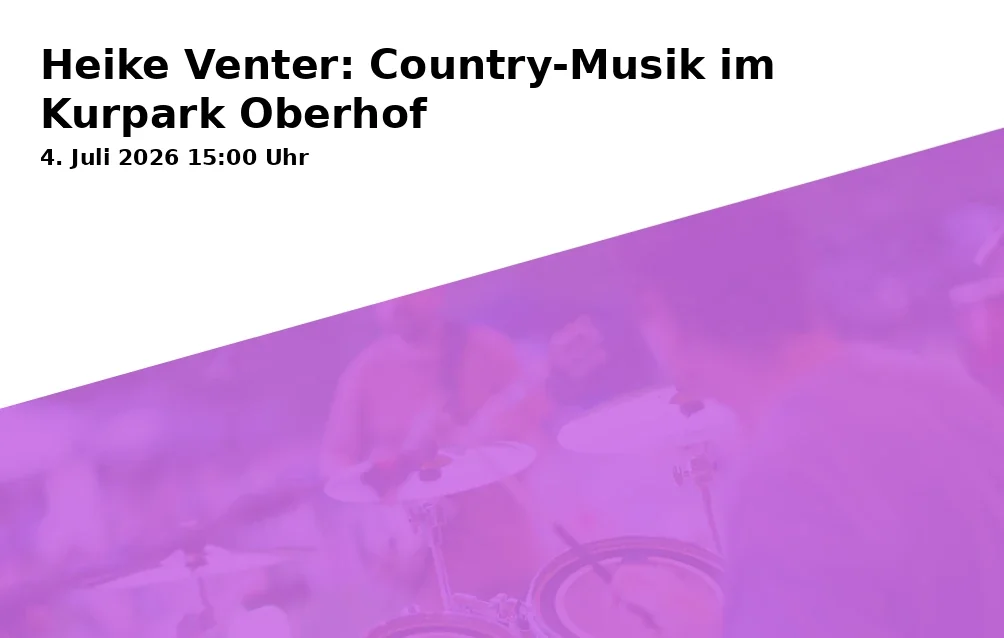 Heike Venter: Country-Musik im Kurpark Oberhof