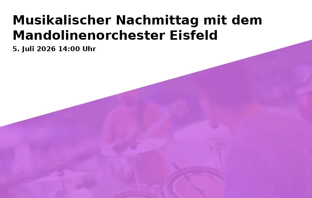Musikalischer Nachmittag mit dem Mandolinenorchester Eisfeld