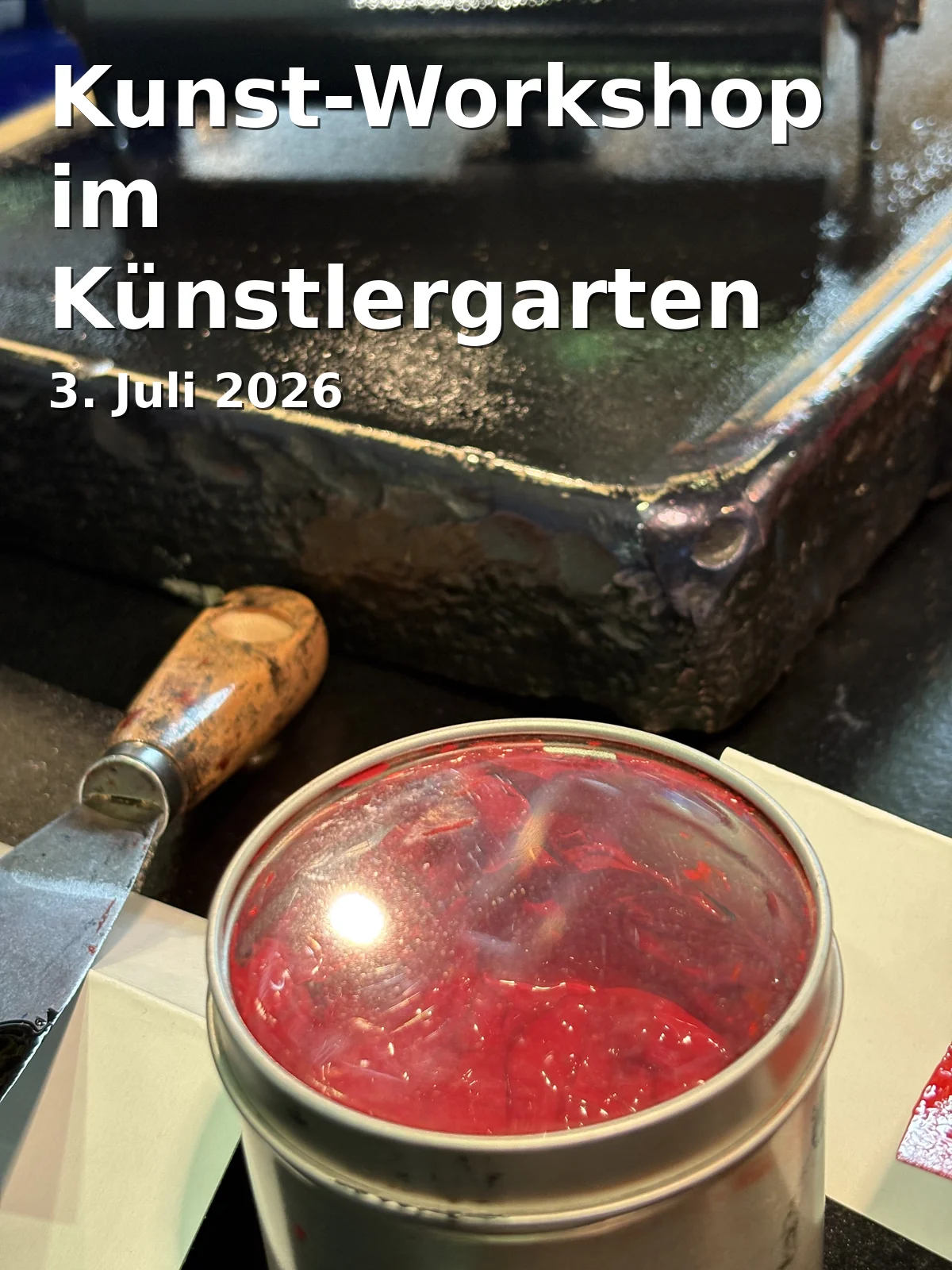 Kunst-Workshop im Künstlergarten