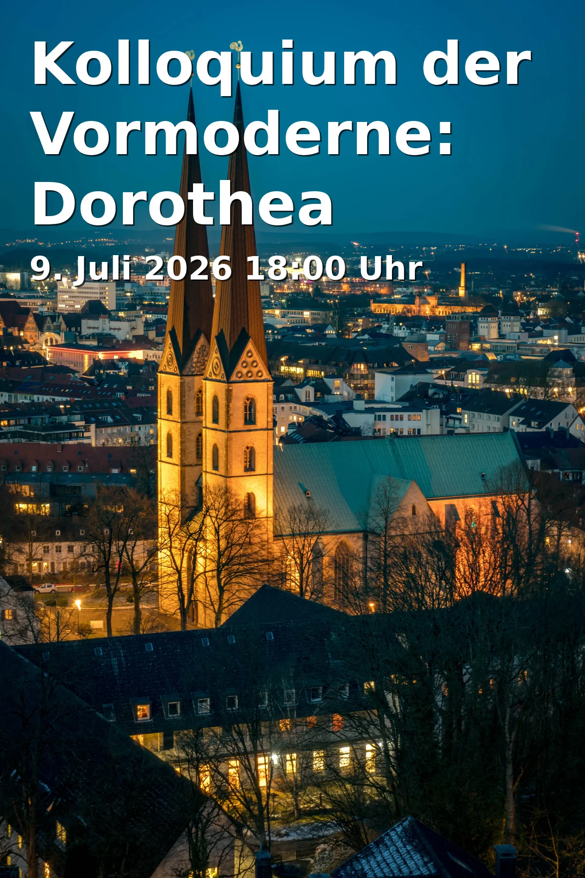 Event: Colloquium of the Pre-Modern Era: Dorothea Weltecke in Bielefeld in Gebäude X, Raum X-E0-222, Universität Bielefeld on 9. July 2026