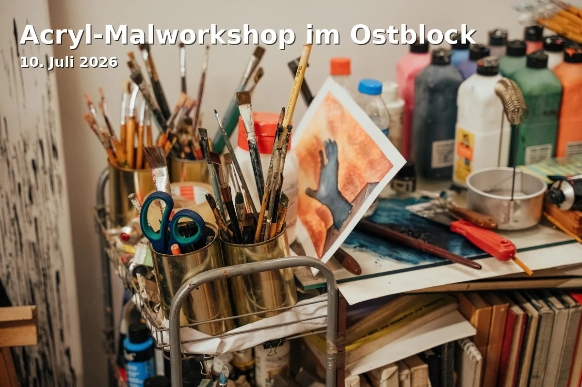 Event: Acrylic Painting Workshop in the East Block in Ostblock - Kulturhaus Bielefeld, Bielefelder Straße 123, 33602 Bielefeld on 10. July 2026