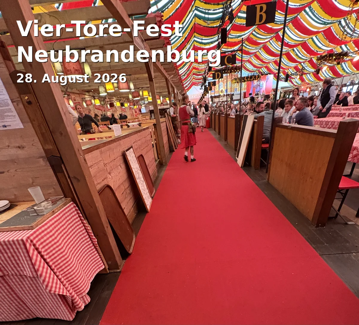 Event: Vier-Tore-Fest Neubrandenburg in Vier Tore, Innenstadt, Neubrandenburg on 28. August 2026