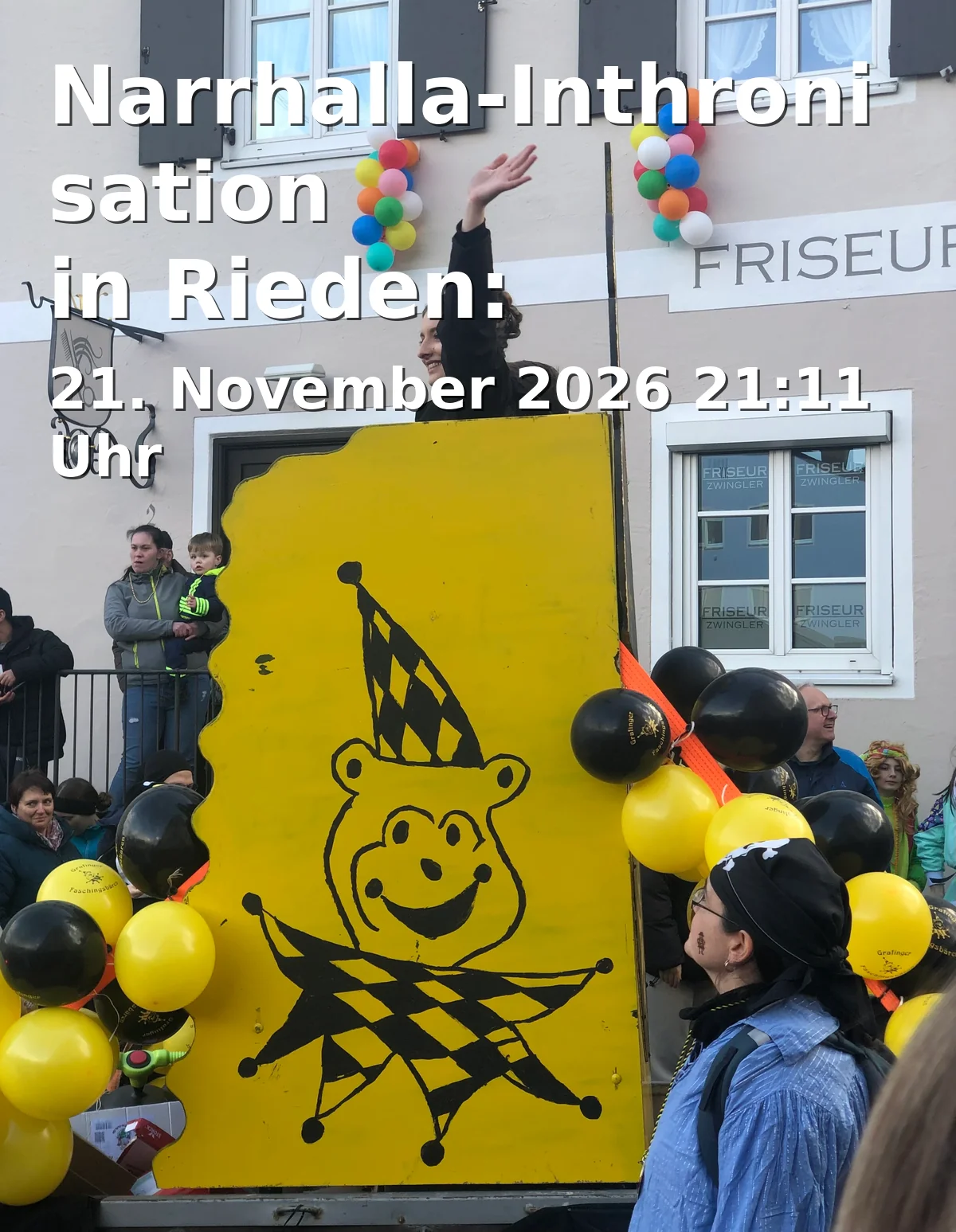 Event: Narrhalla-Inthronisation in Rieden: Faschingsauftakt mit Gänsehaut