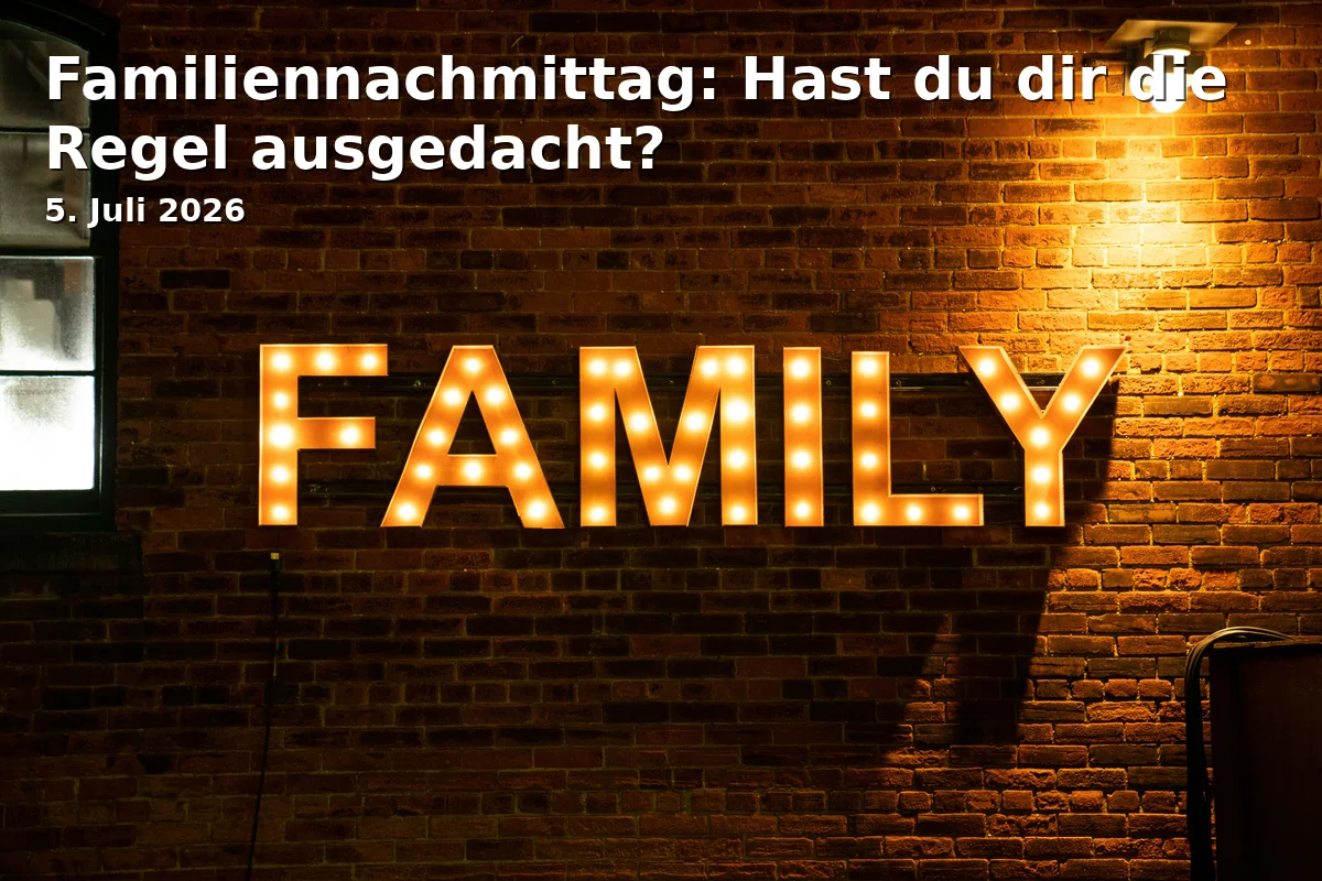 Family Afternoon: Did you come up with the rule?