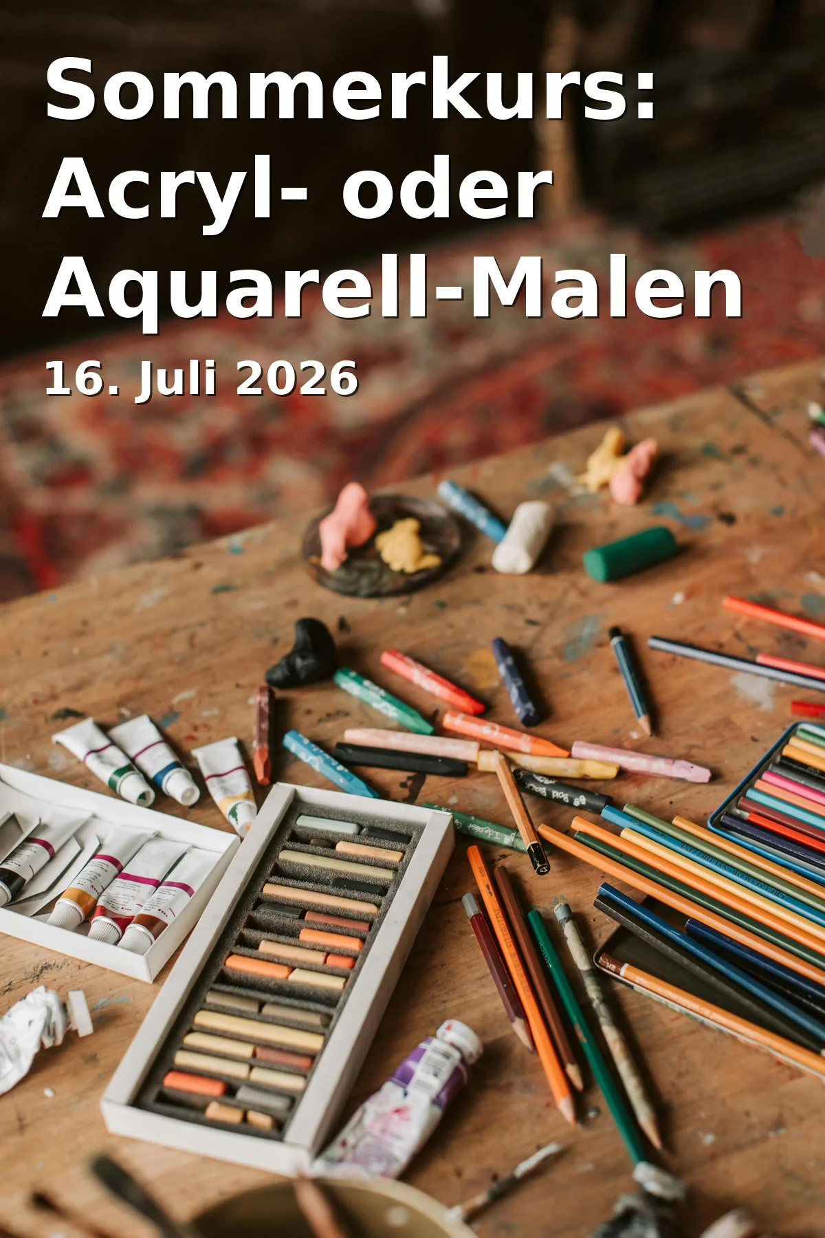 Event: Sommerkurs: Acryl- oder Aquarell-Malen am Vormittag in Postgebäude, Berliner Platz 4, Cottbus on 16. Juli 2026