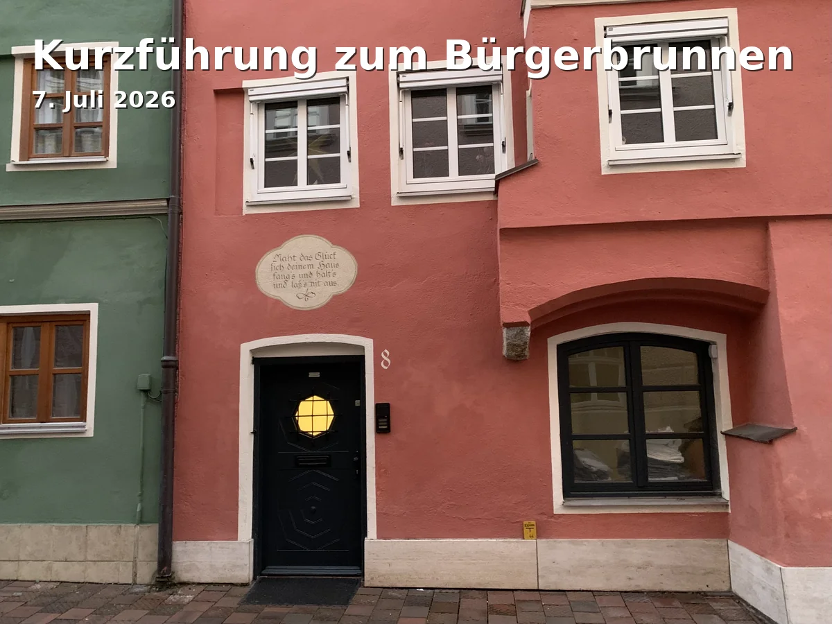 Event: Short Tour to the Bürgerbrunnen in Stadtpark Traunstein, Stadtpark, 83278 Traunstein on 7. July 2026
