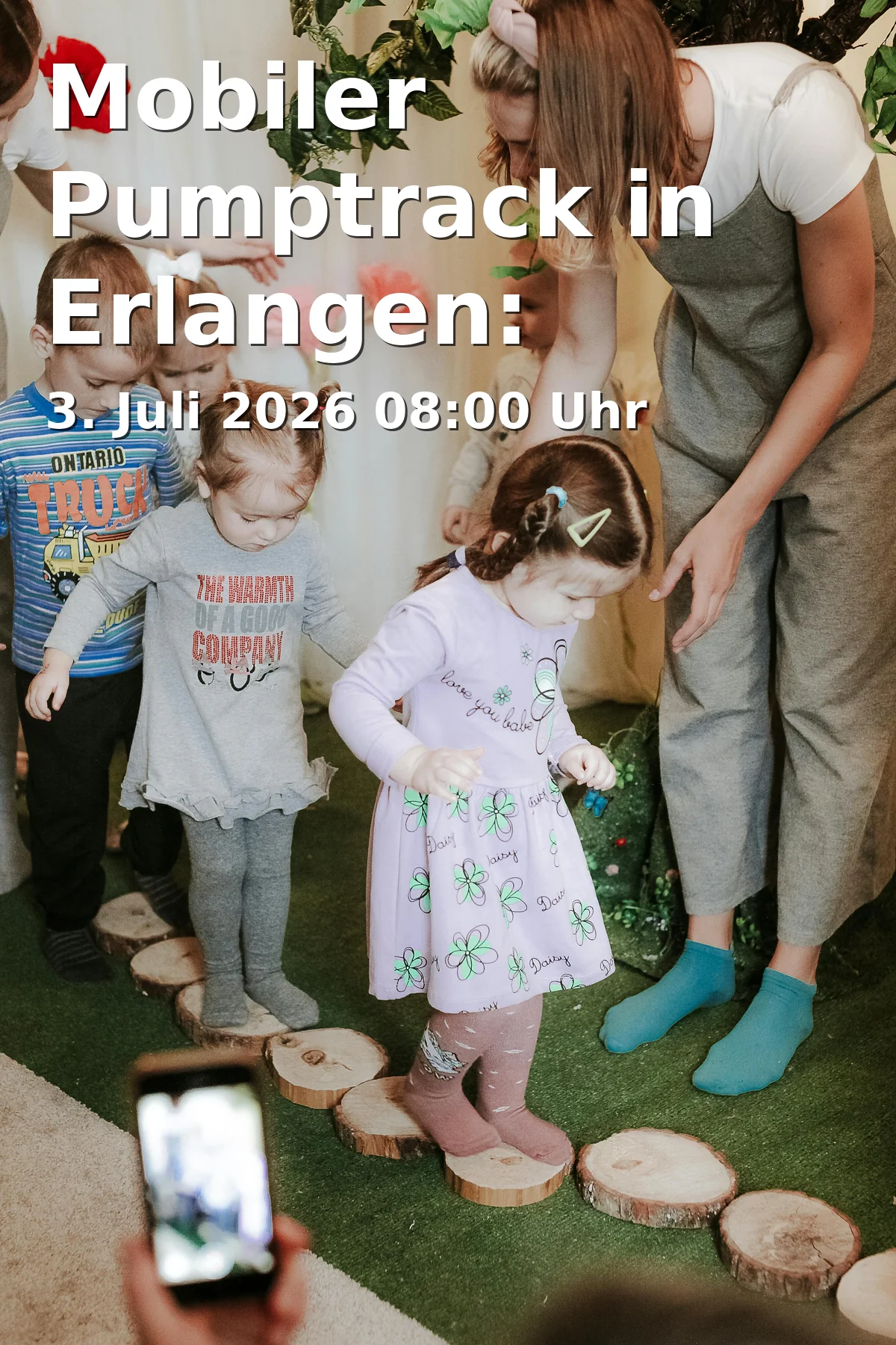 Event: Mobiler Pumptrack in Erlangen: Kostenloser Fahrspaß an der Freizeitanlage Paul-Gordan-Straße in Freizeitanlage Paul-Gordan-Straße, Paul-Gordan-Straße, 91052 Erlangen on 3. Juli 2026