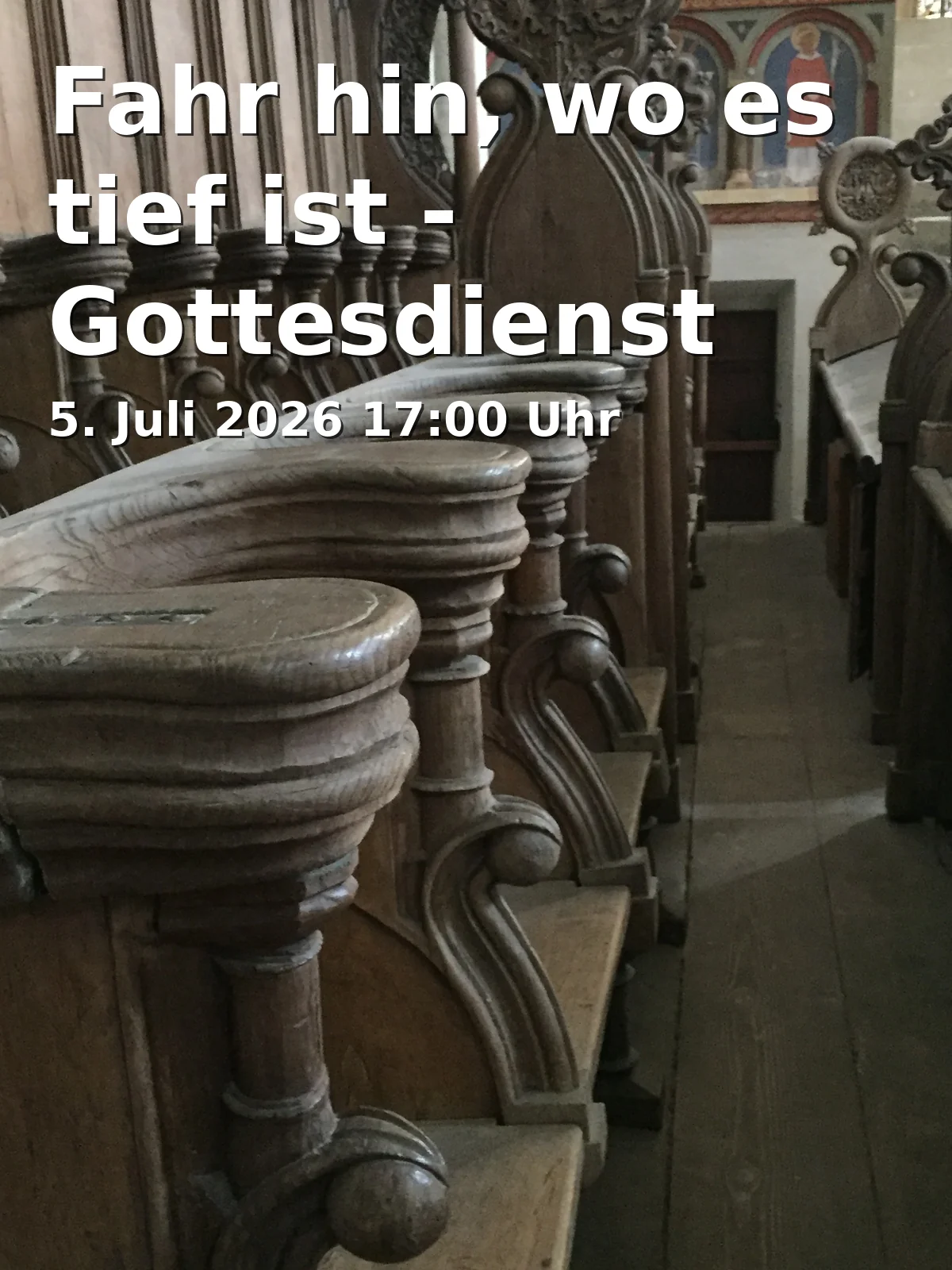 Event: Fahr hin, wo es tief ist - Gottesdienst in St. Michaelis, Echternstr. 67, 38100, Braunschweig on 5. Juli 2026
