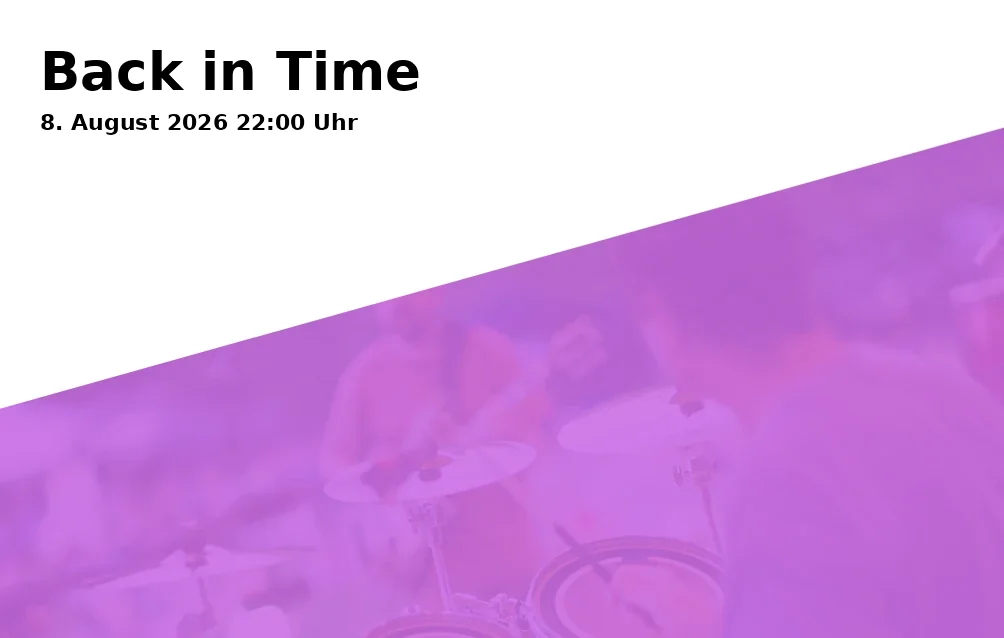 Event: Back in Time in Rockfabrik Augsburg, Piccardstraße 6a, 86159 Augsburg on 8. August 2026