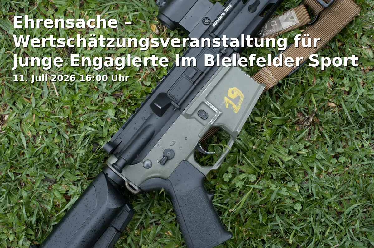 Event: Honorary Duty – Appreciation Event for Young Volunteers in Bielefeld Sports in Freiraum Rochdale, Oldentruper Straße 65, 33607 Bielefeld on 11. July 2026