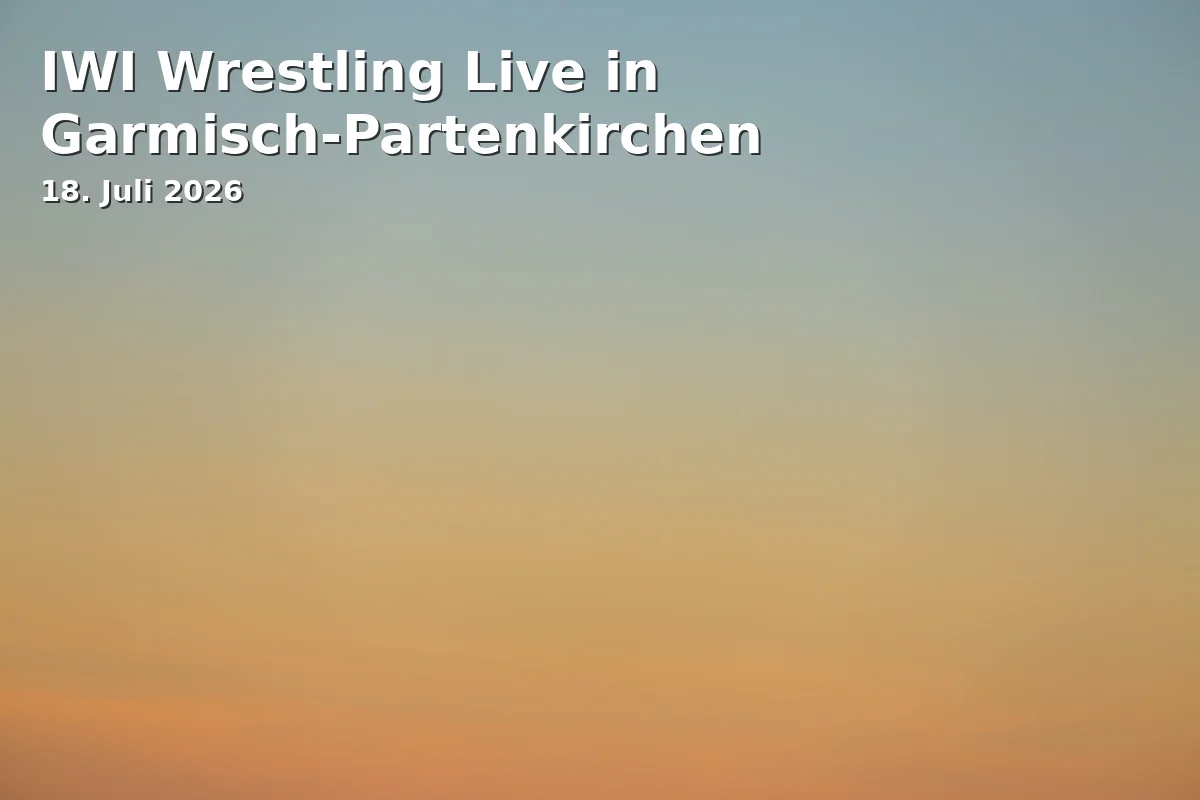 Event: IWI Wrestling Live in Garmisch-Partenkirchen in Bayernhalle, Garmisch-Partenkirchen on 18. July 2026