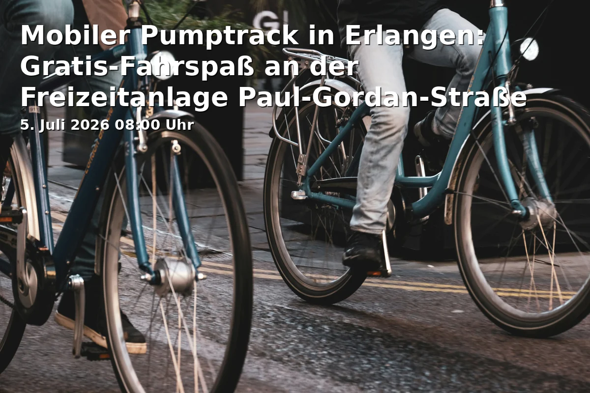 Mobile Pumptrack in Erlangen: Free Riding Fun at the Paul-Gordan-Straße Recreation Area