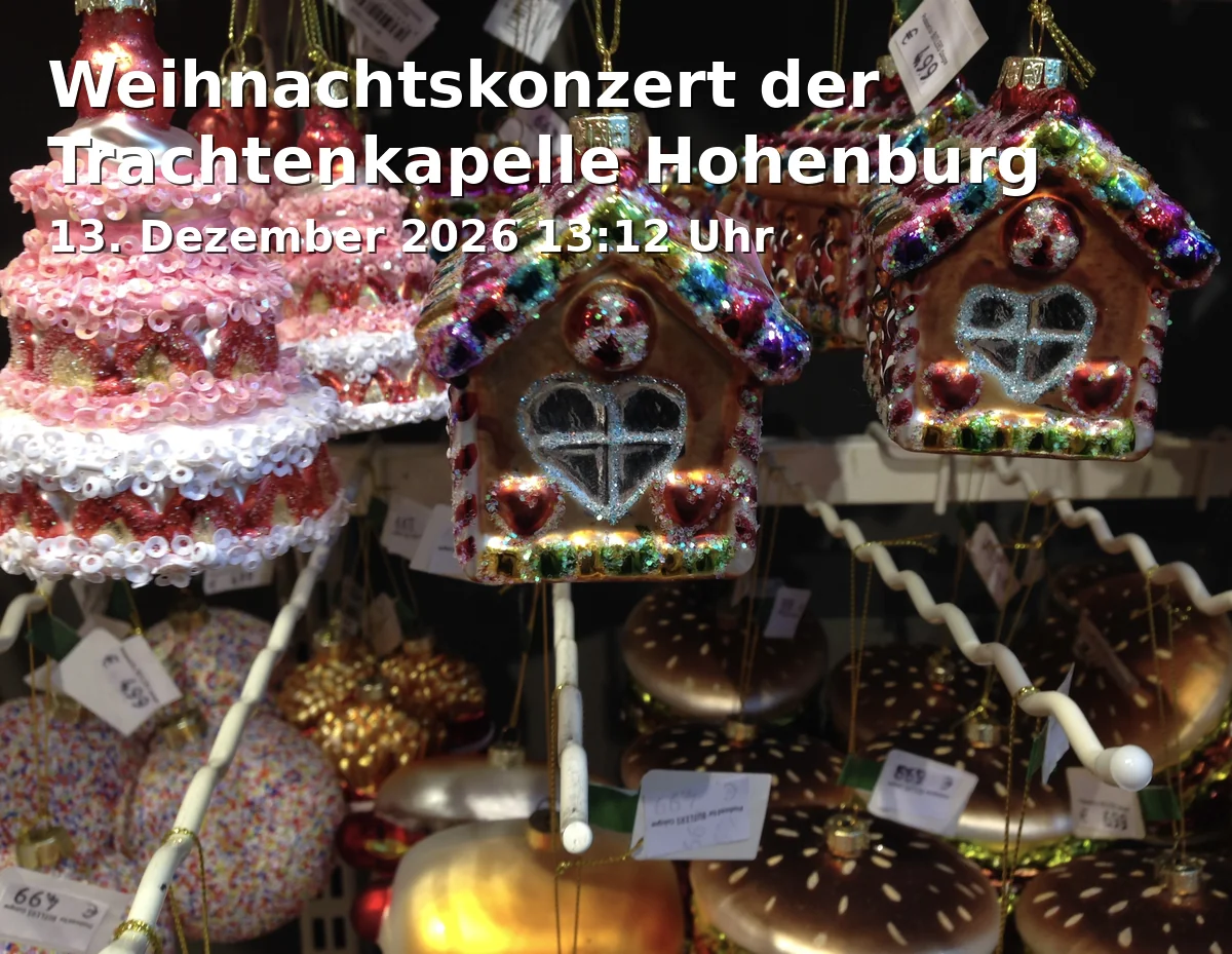 Event: Weihnachtskonzert der Trachtenkapelle Hohenburg