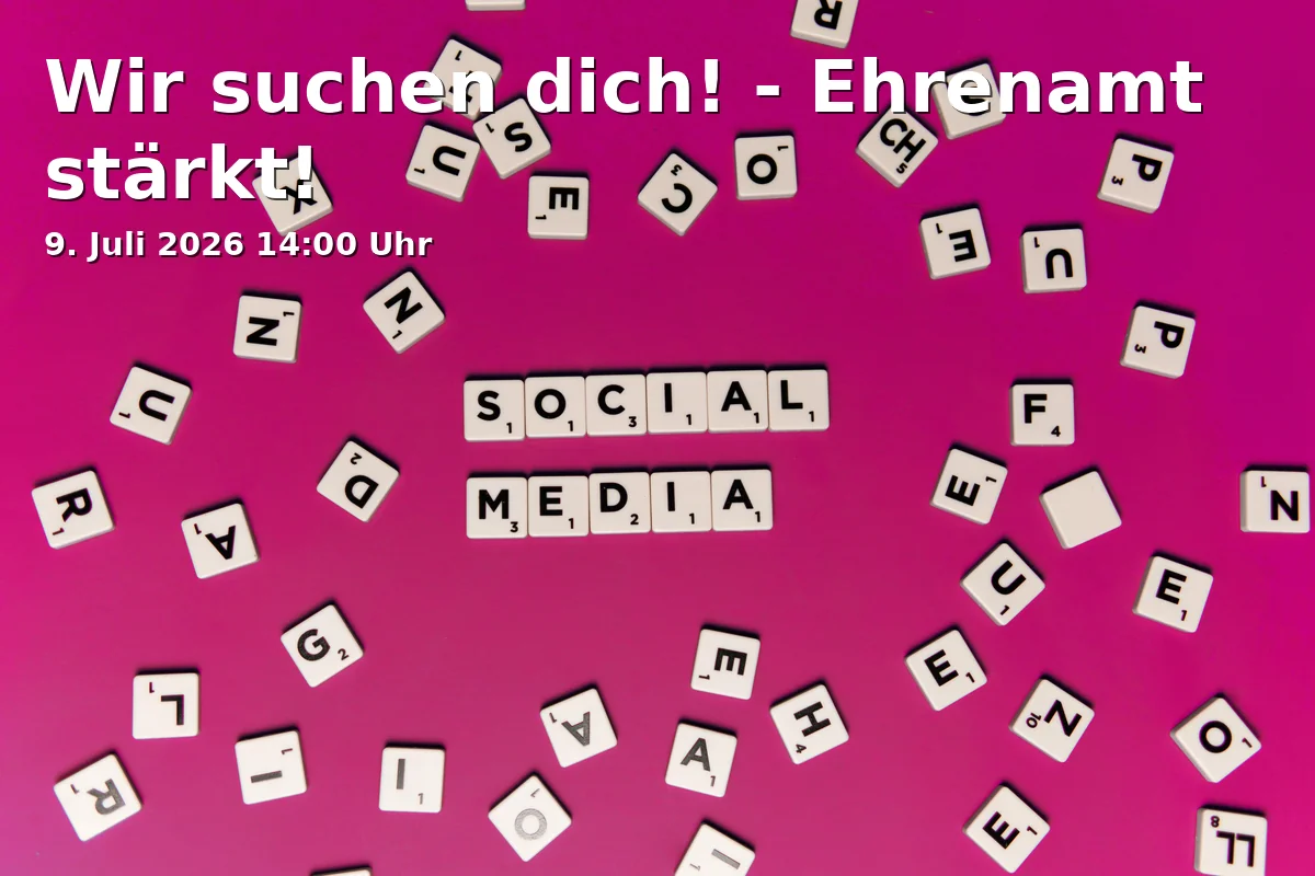 Event: We are looking for you! - Volunteering strengthens! in Quartiersladen Schalke, Liboriusstraße 63a, 45881 Gelsenkirchen on 9. July 2026