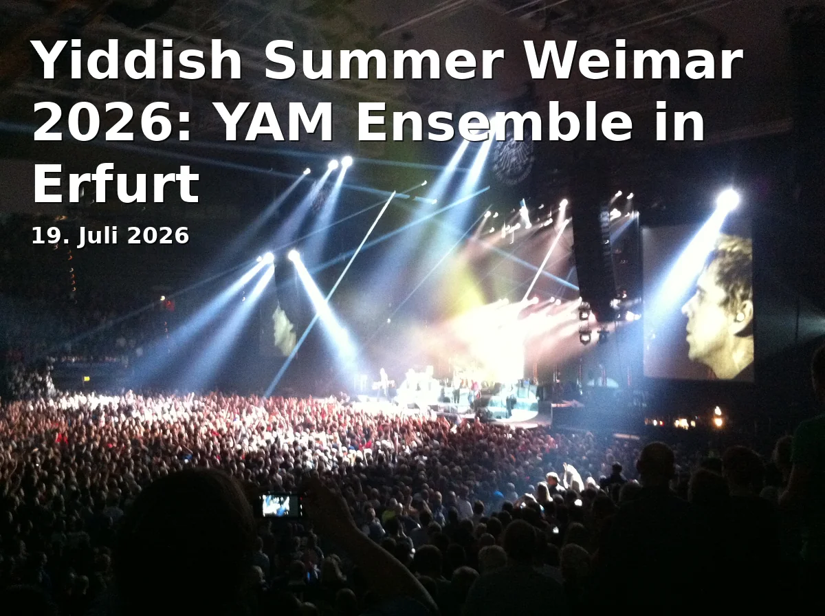 Yiddish Summer Weimar 2026: YAM Ensemble in Erfurt