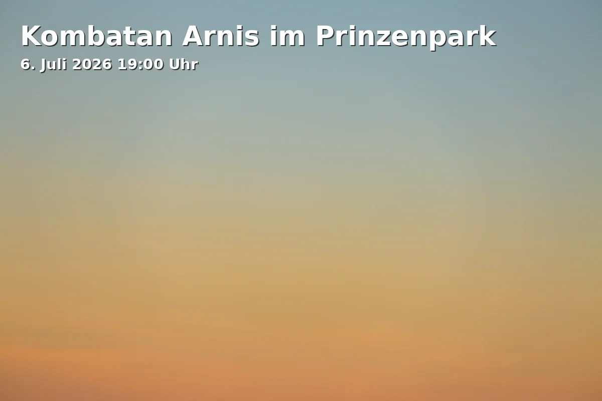 Event: Kombatan Arnis im Prinzenpark in Prinzenpark: Trimm-Dich-Platz hinter der Bogensportanlage des PSV, Georg-Westermann-Allee 36, 38104 Braunschweig on 6. Juli 2026