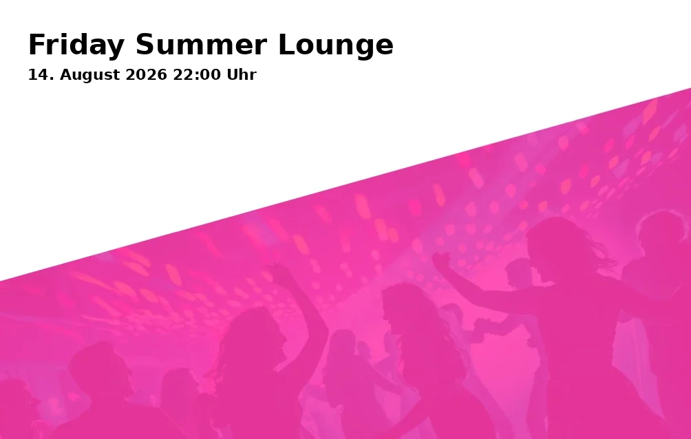 Event: Friday Summer Lounge in Rockfabrik, Piccardstraße 6 a, 86159 Augsburg on 14. August 2026