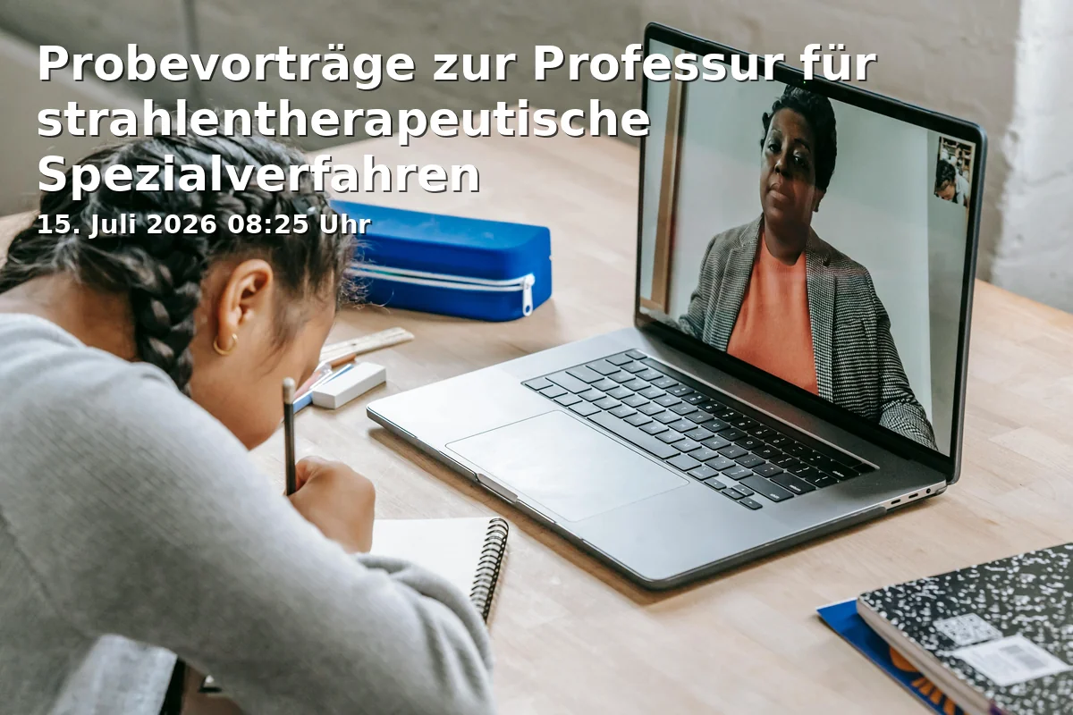 Event: Probevorträge zur Professur für strahlentherapeutische Spezialverfahren in Universität Bielefeld on 15. Juli 2026