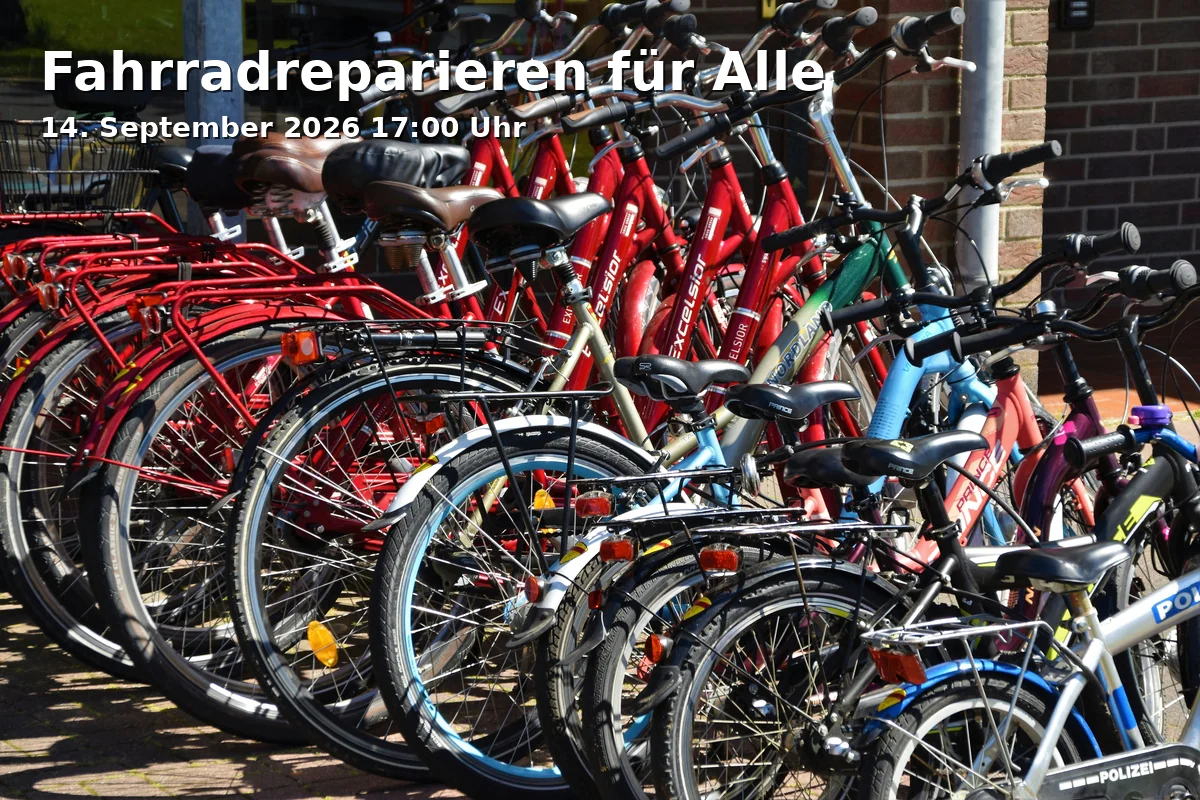 Event: Fahrradreparieren für Alle in Fahrradwerkstatt reborad am Rheinpark, Wanheimer Str. 223, 47053 Duisburg on 14. September 2026