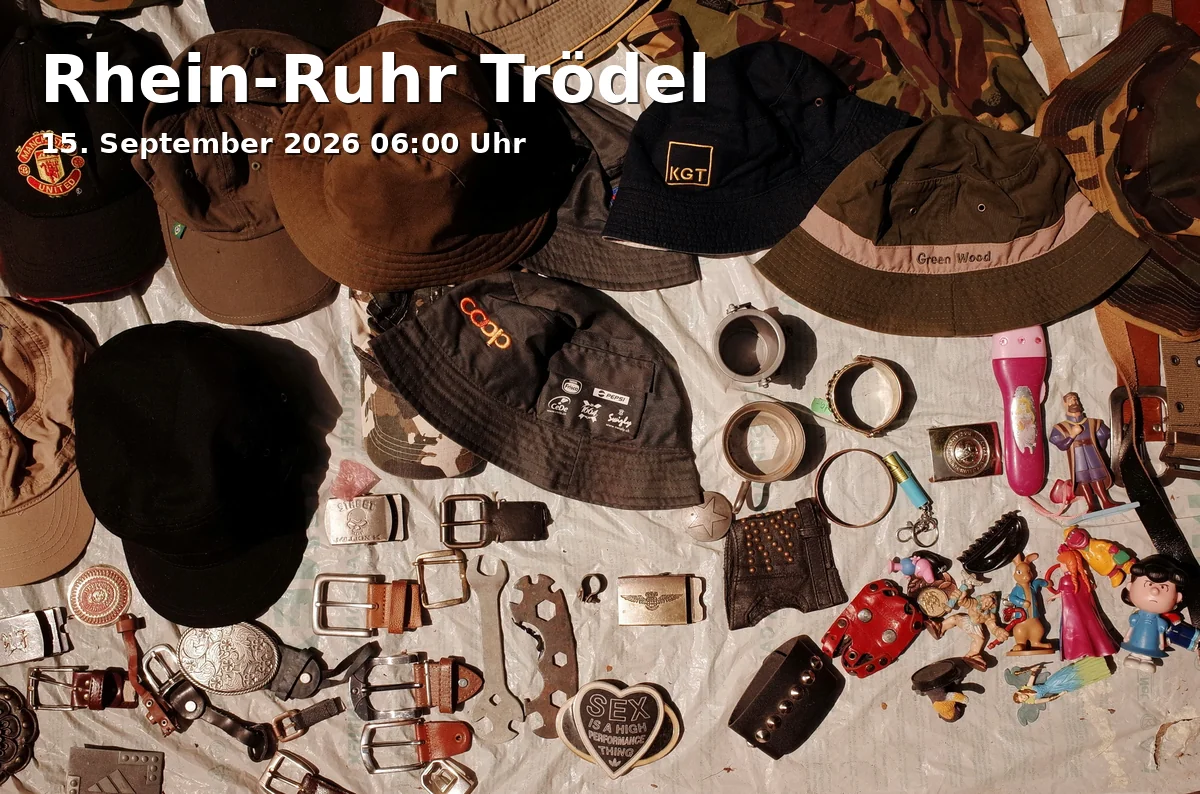 Event: Rhein-Ruhr Flea Market in Rhein-Ruhr-Halle | Parkplatz, Duisburger Straße 306, 47166 Duisburg on 15. September 2026