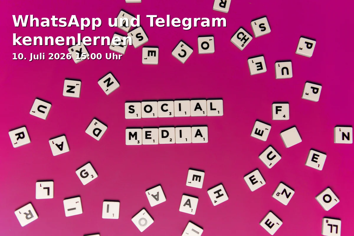 Event: WhatsApp und Telegram kennenlernen in BiC BildungsCenter im KÖWE, Dr.-Gessler-Straße 47, 93051 Regensburg on 10. Juli 2026