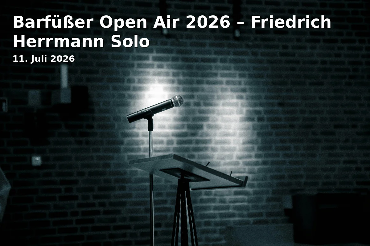 Event: Barfüßer Open Air 2026 – Friedrich Herrmann Solo in Barfüßerruine, Barfüßerstraße 1, 99084 Erfurt on 11. Juli 2026
