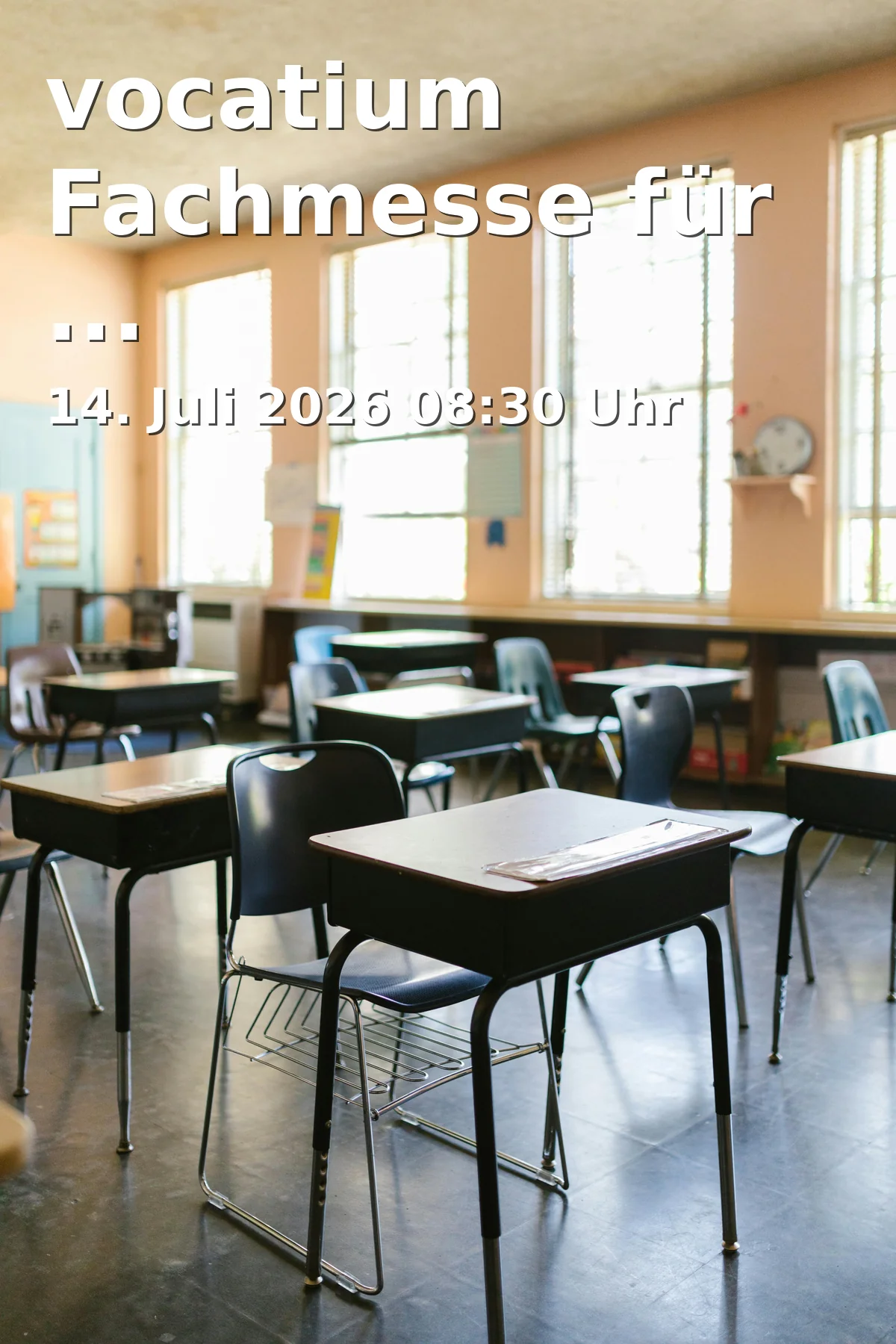 Event: vocatium Trade Fair for Education+Studies in ratiopharm arena, Europastraße 25, 89231 Neu-Ulm on 14. July 2026