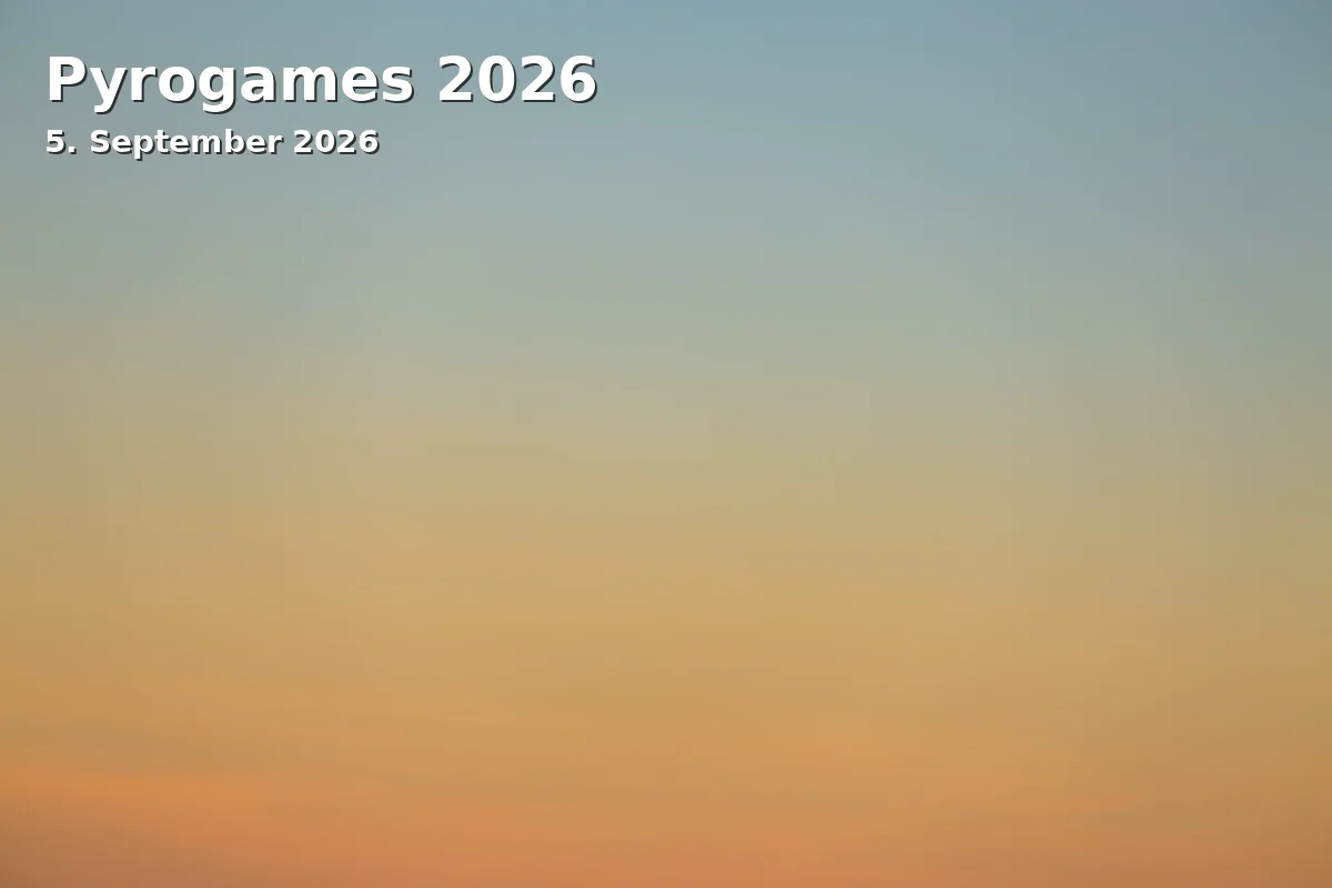 Event: Pyrogames 2026 in Messe Erfurt, Gothaer Straße 34, 99094 Erfurt on 5. September 2026