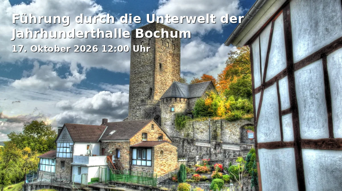 Event: Führung durch die Unterwelt der Jahrhunderthalle Bochum