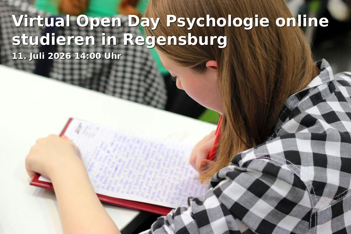 Event: Virtual Open Day Study Psychology Online in Regensburg in virtuell / HSD Hochschule Döpfer, Schikanederstr. 2b, 93053 Regensburg on 11. July 2026