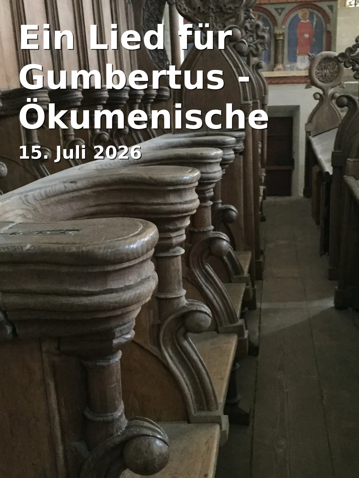 Event: Ein Lied für Gumbertus - Ökumenische Andacht in Johann-Sebastian-Bach-Platz, Johann-Sebastian-Bach-Platz 5, 91522 Ansbach on 15. Juli 2026