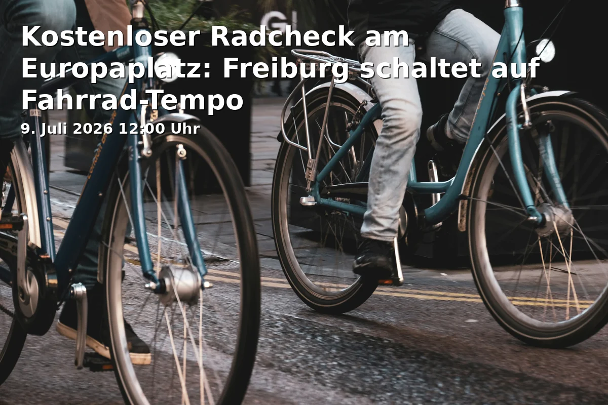 Kostenloser Radcheck am Europaplatz: Freiburg schaltet auf Fahrrad-Tempo