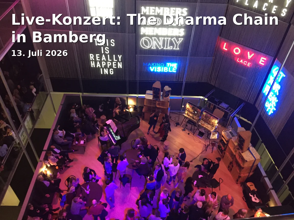 Event: Live Concert: The Dharma Chain in Bamberg in Innenhof Konzerthalle Bamberg, Platz der Stadthalle 2, Bamberg on 13. July 2026