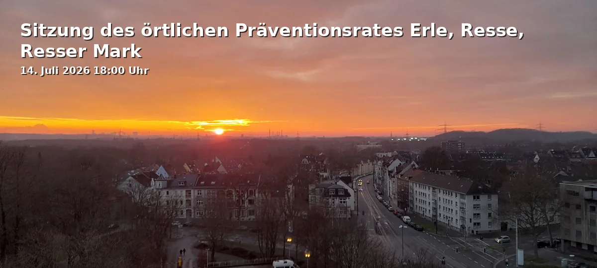 Event: Sitzung des örtlichen Präventionsrates Erle, Resse, Resser Mark