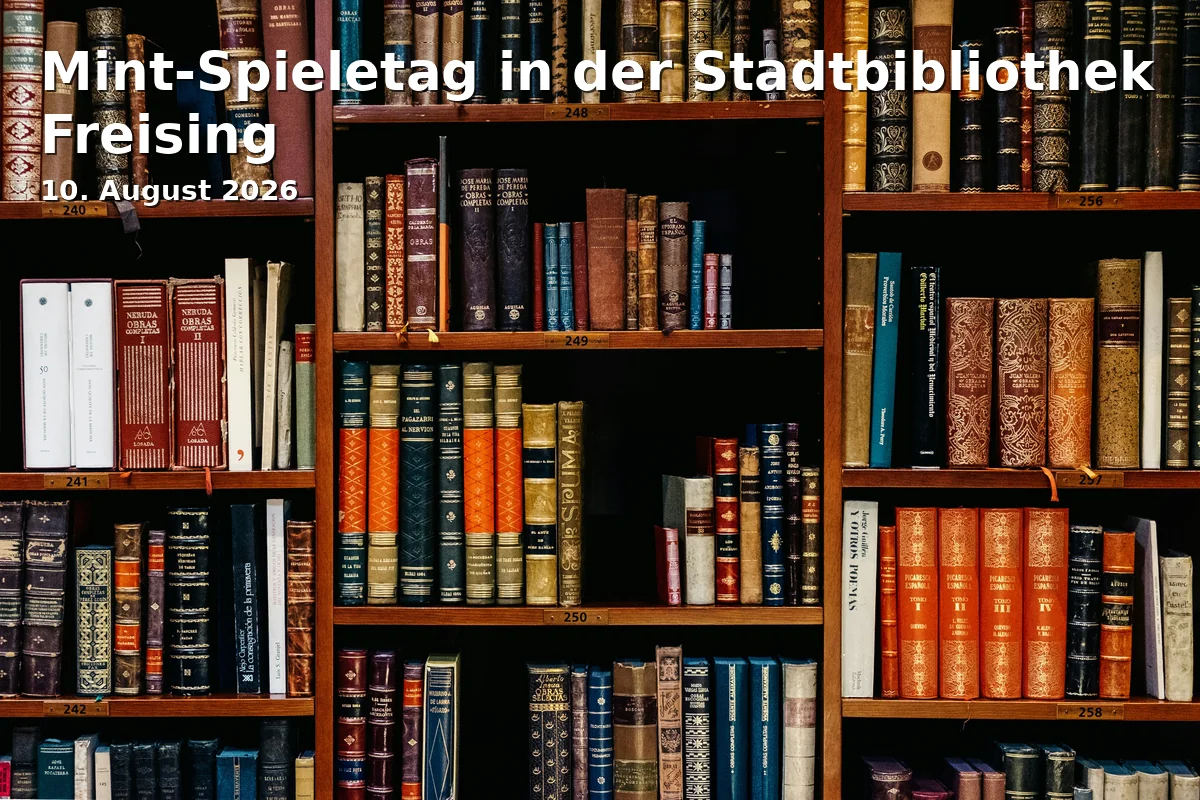 Event: Mint Game Day at the Freising City Library in Stadtbibliothek Freising, Marienplatz 5, 85354 Freising on 10. August 2026