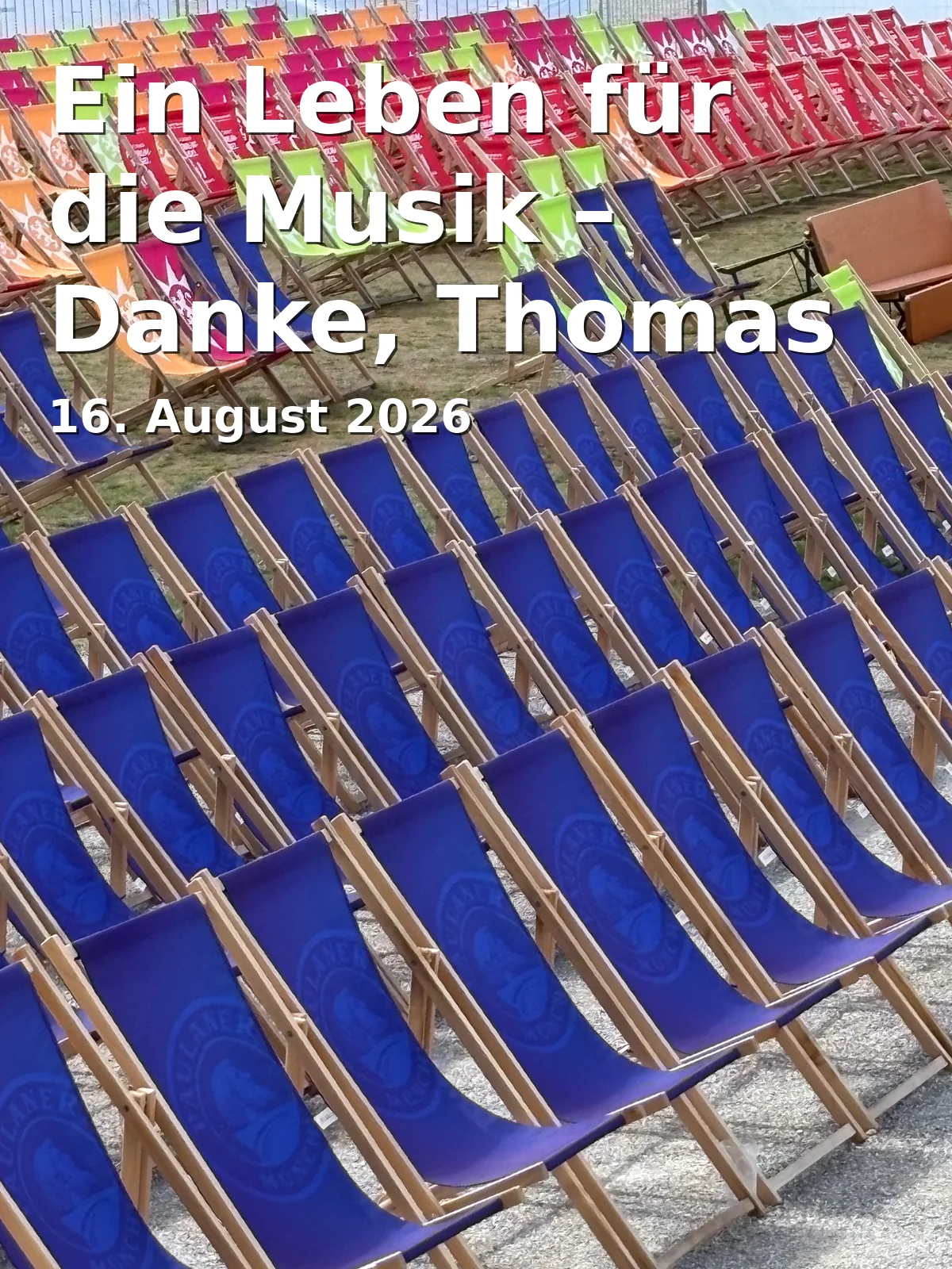 Event: A Life for Music – Thank You, Thomas Wicklein! in Gera Innenstadt, Gera on 16. August 2026