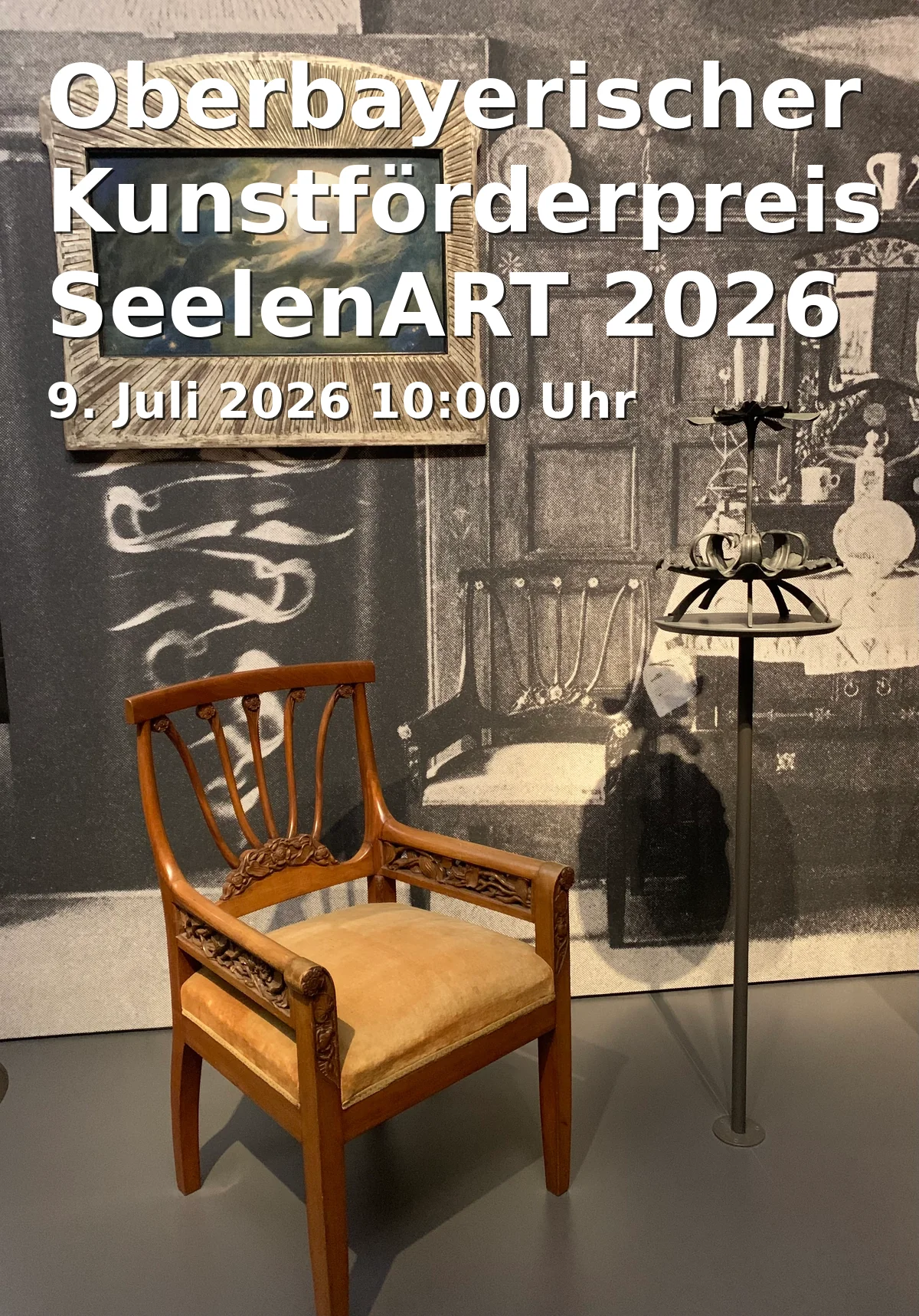 Event: Upper Bavaria Art Promotion Prize SeelenART 2026 in Galerie Bezirk Oberbayern, Prinzregentenstraße 14, 80538 München on 9. July 2026