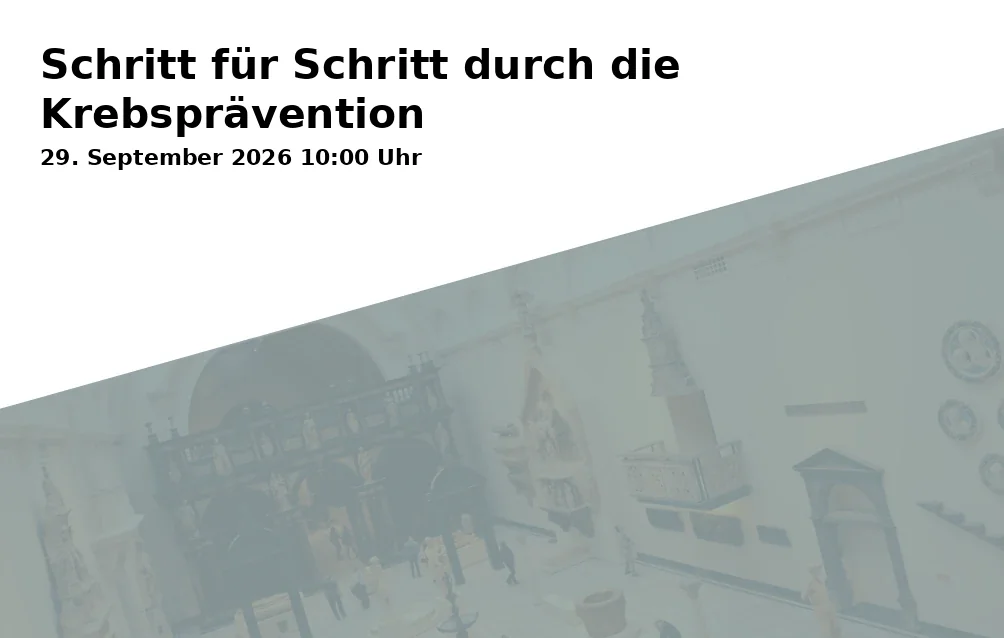 Event: Schritt für Schritt durch die Krebsprävention in RW21 Stadtbibliothek, Galerie (1.OG), Richard-Wagner-Straße 21, 95444 Bayreuth on 29. September 2026
