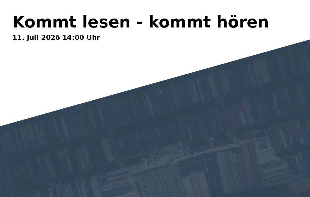 Come read - come listen