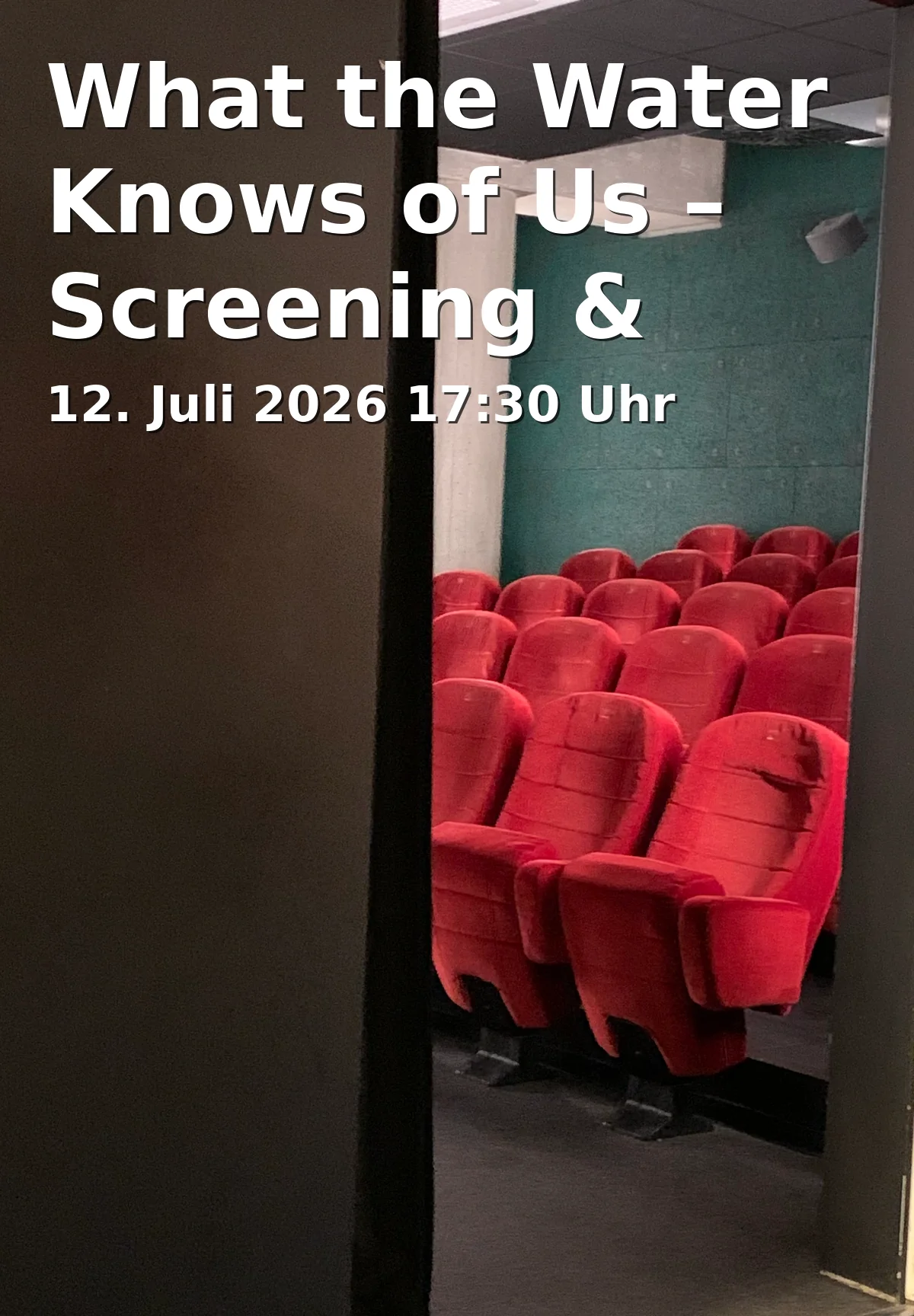 Event: What the Water Knows of Us – Screening & Talk with Abraham Tettey in 38100 Braunschweig on 12. July 2026